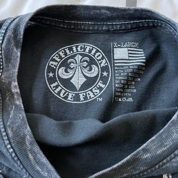 Men’s xl affliction mens T-shirt - Picture 3 of 3